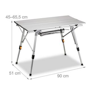 B2X Table pliante en aluminium réglable en hauteur  