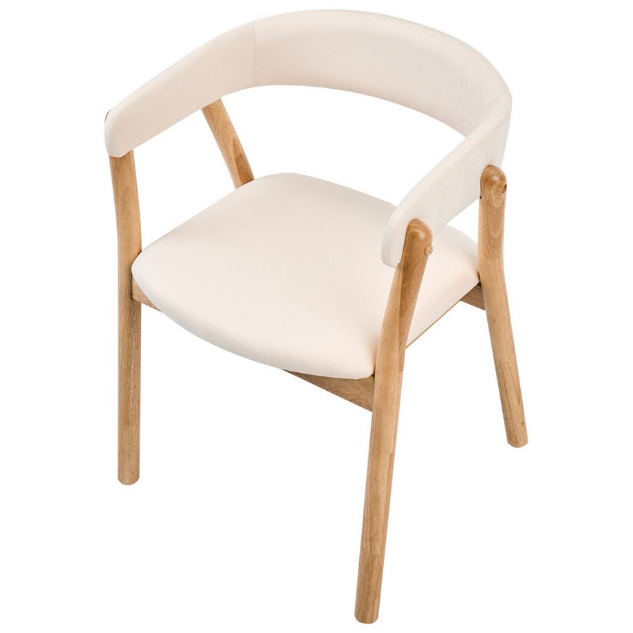 Beliani Esszimmerstuhl 2er Set aus Stoff  MYLO  