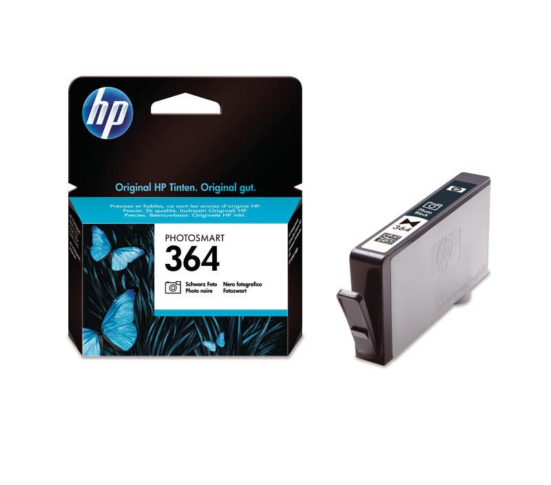 Hewlett-Packard  HP Tintenpatrone 364 ph.schwarz CB317EE PhotoSmart D5460 130 Seiten 