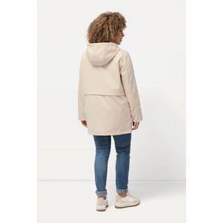 Ulla Popken  Parka HYPRAR, imperméable, col montant, capuche 