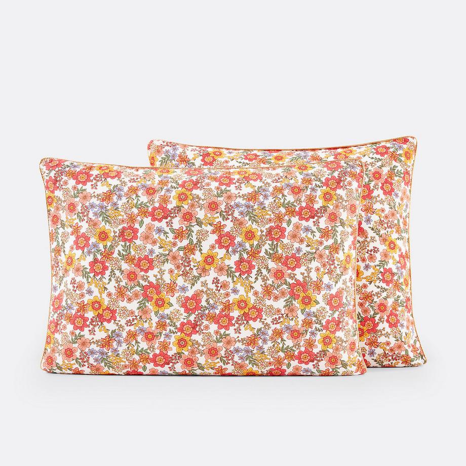 Taie d'oreiller coton lavé