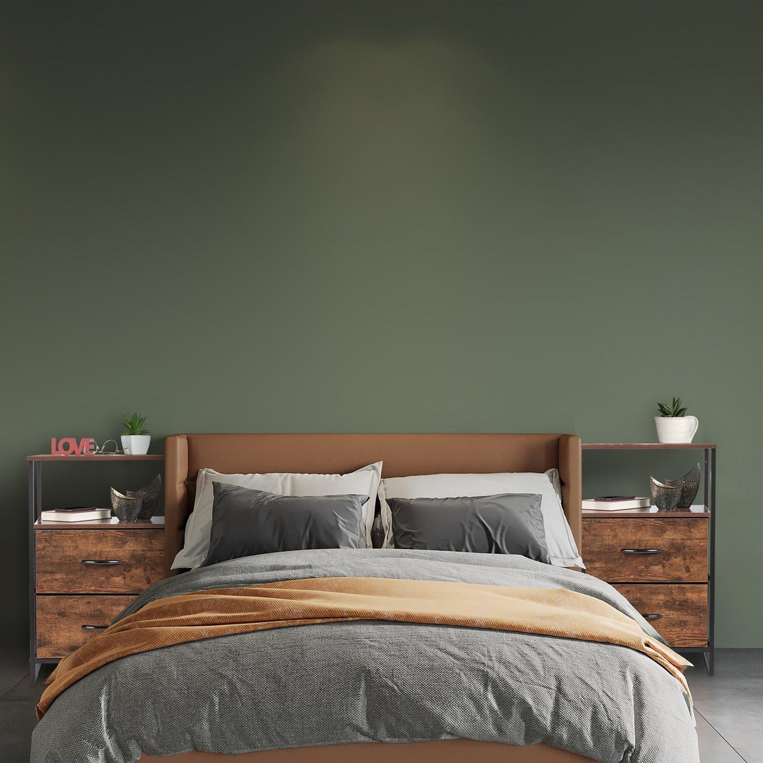 Northix Comodini industriali, set da 2  