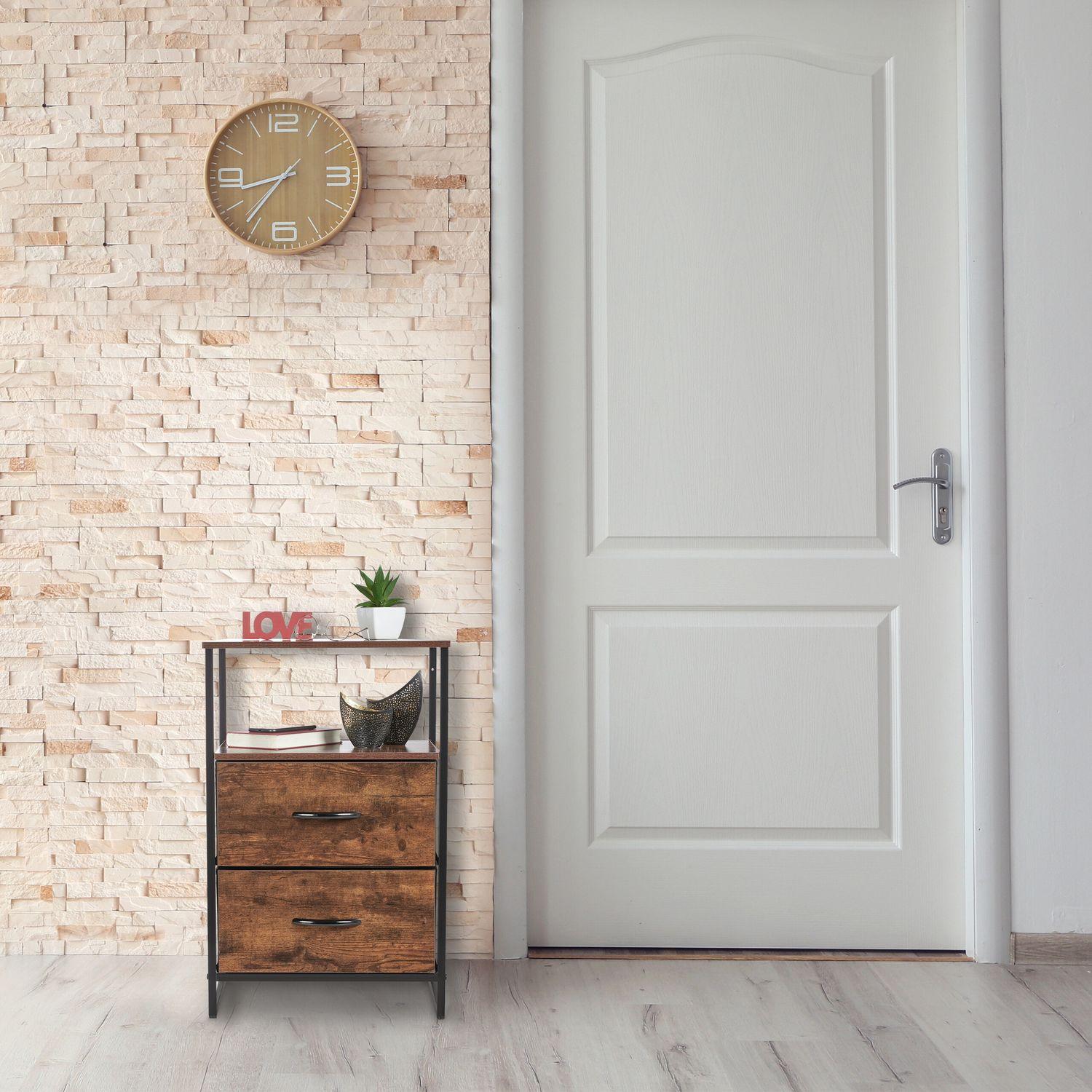 Northix Comodini industriali, set da 2  