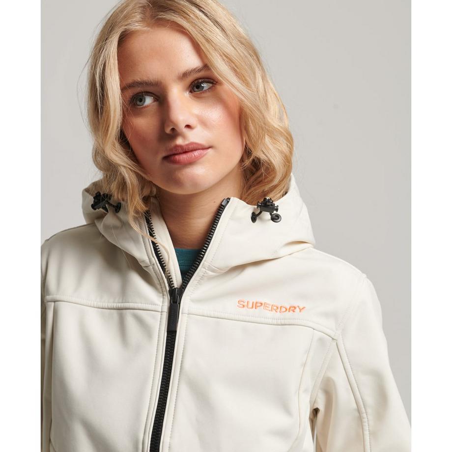 Superdry Code Trekker Giacca Antipioggia Softshell con Cappuccio  