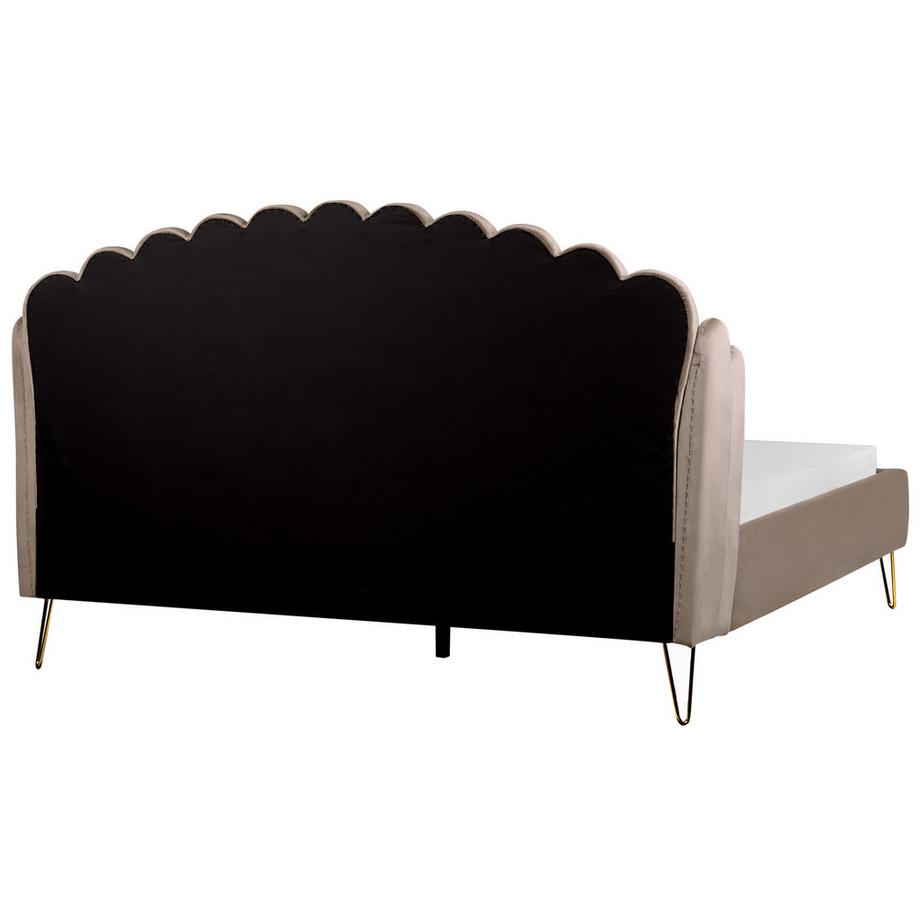 Beliani Letto en Velluto  AMBILLOU  