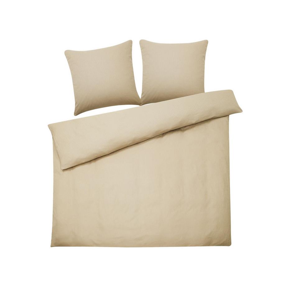 Beliani AVONDALE Ensemble de housses de couette en Satin de coton Classique  