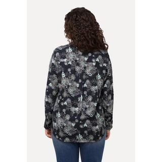 Ulla Popken Camicia stampa floreale maniche lunghe  