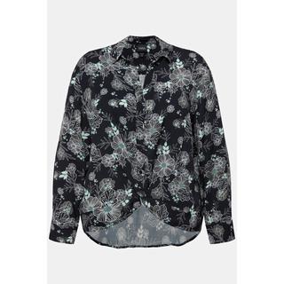 Ulla Popken Camicia stampa floreale maniche lunghe  