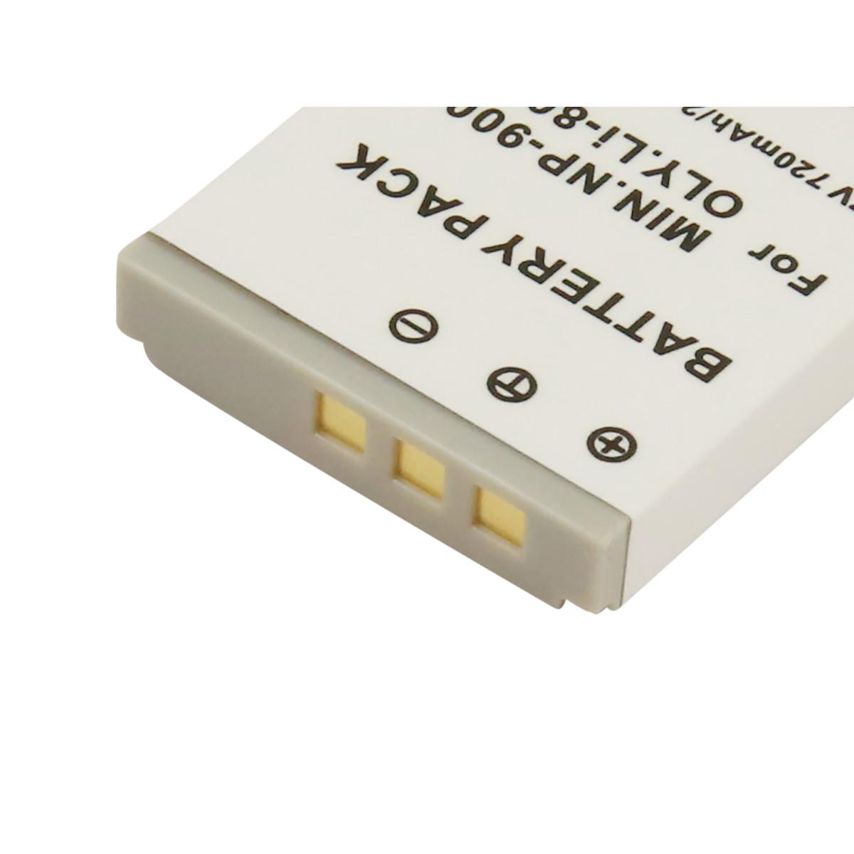 Avizar  Rollei Prego dp4200 Minolta NP-900 Batteria agli ioni di litio 3,7V 630mAh 2,7Wh 