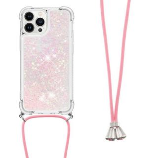 Cover-Discount  iPhone 15 Pro - Glitter Custodia con cordino 