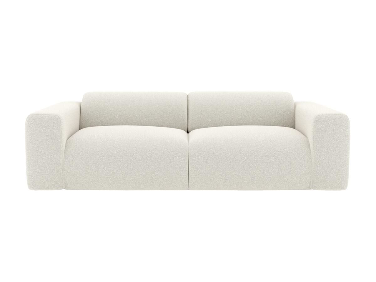 Maison Céphy Sofa 3-Sitzer - Bouclé-Stoff - Weiß - POGNI von Maison Céphy  