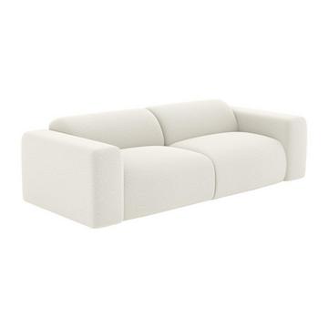 Sofa 3-Sitzer - Bouclé-Stoff - Weiß - POGNI von Maison Céphy