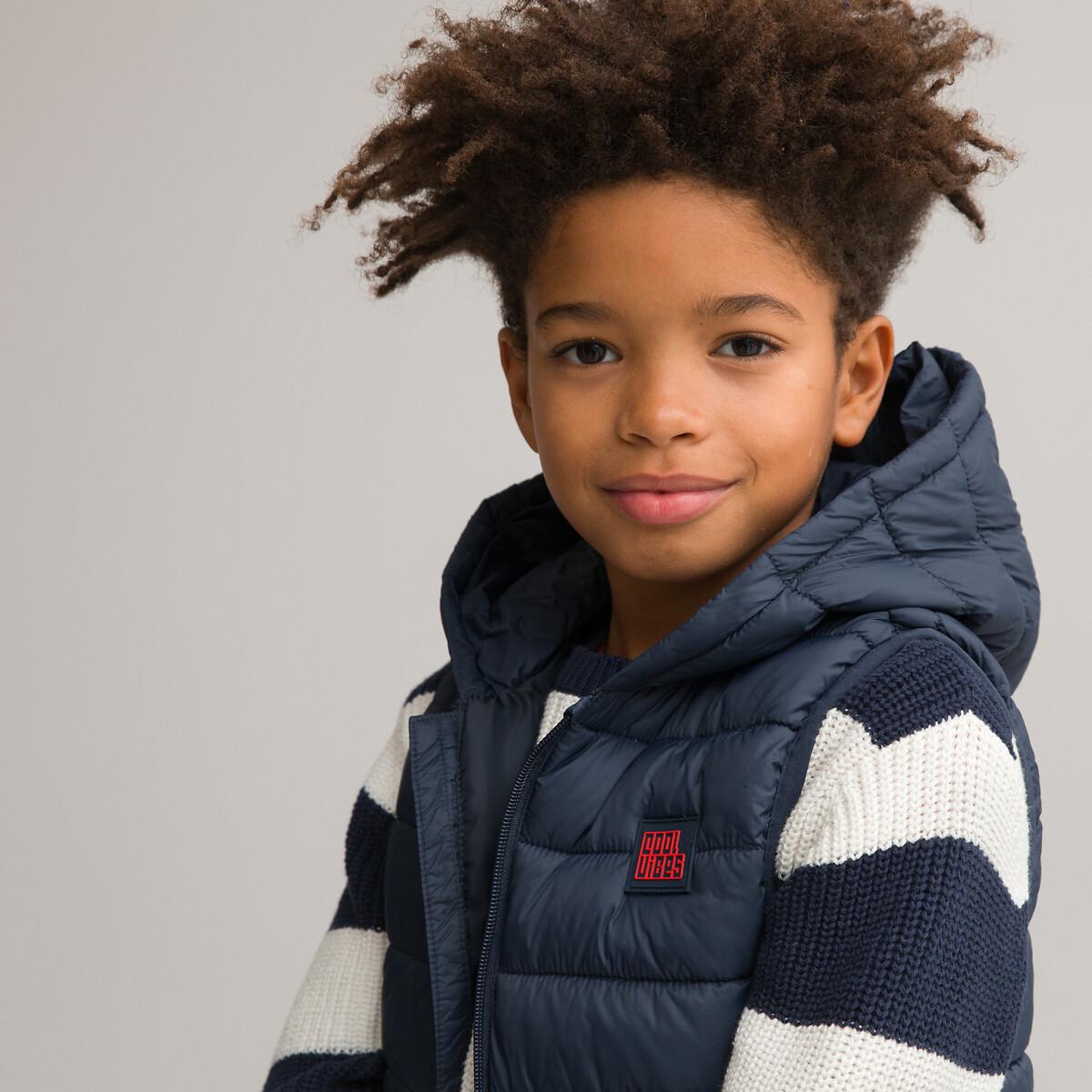 Image of Leichtes Steppgilet Mit Kapuze Jungen Blau 134/140
