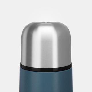 QUECHUA Thermosflasche 0,7 Liter Edelstahl blau  