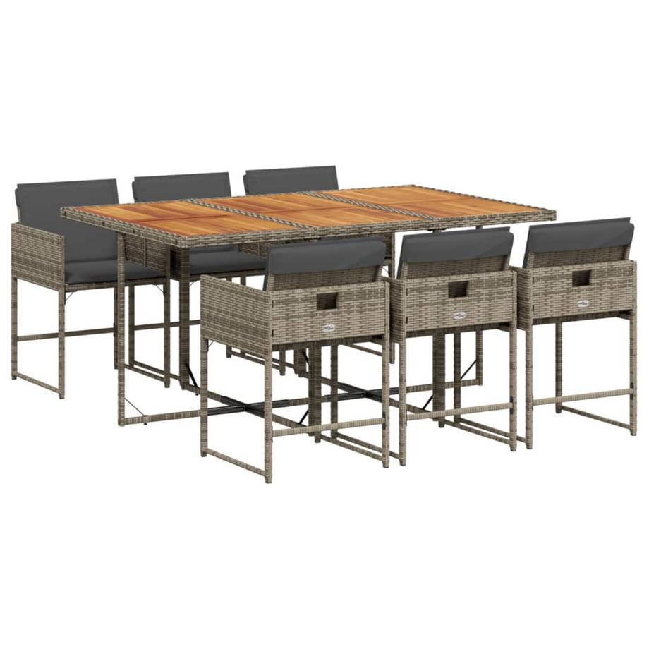 set da pranzo da giardino Polirattan