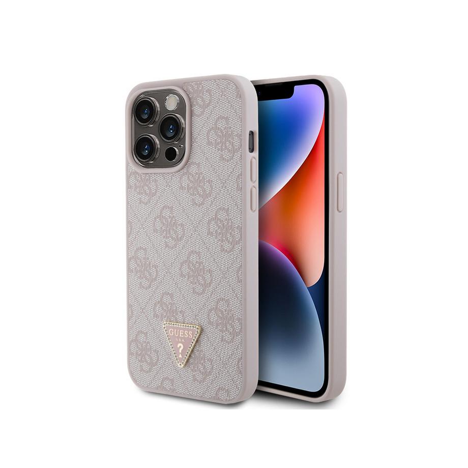 GUESS  Coque iPhone 15 Pro Triangle Strass 4G 