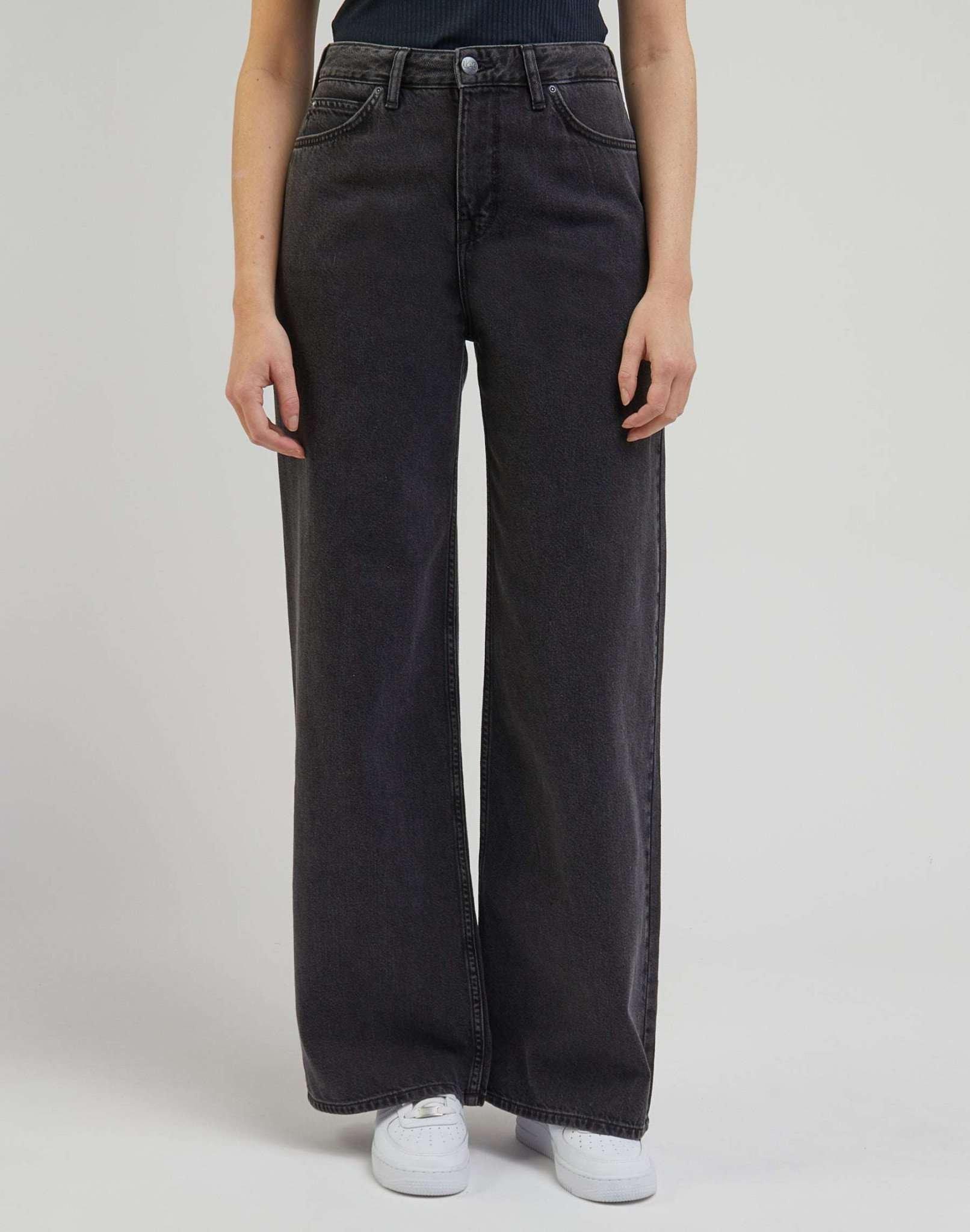 Image of Flared Jeans Stella A Line Damen Schwarz L31/W30