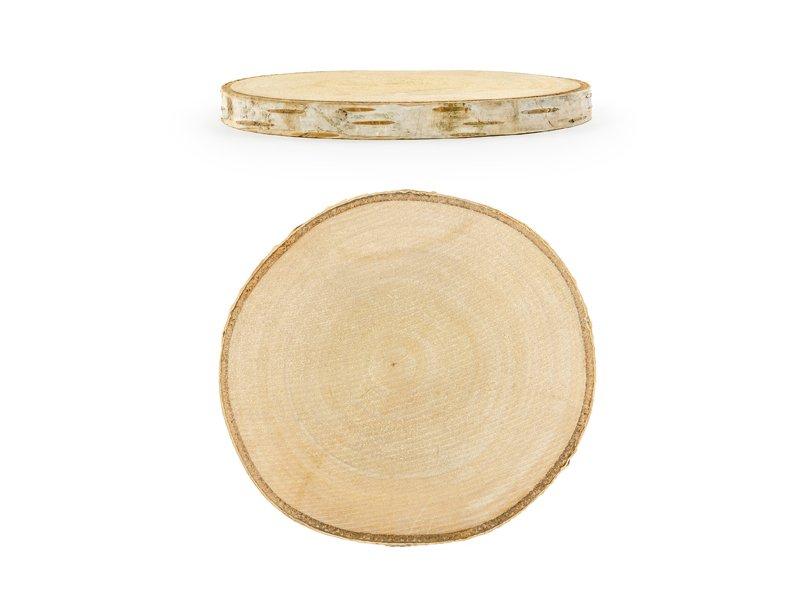 PartyDeco  PartyDeco Sous-verres en bois, diamètre 10-12 cm 