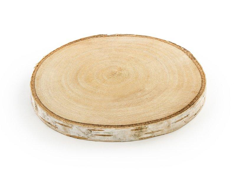 PartyDeco  PartyDeco Sous-verres en bois, diamètre 10-12 cm 