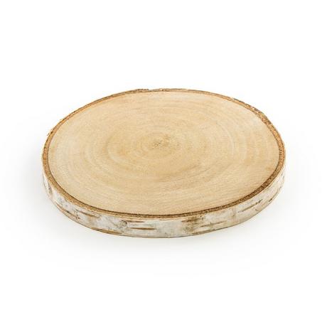 PartyDeco  PartyDeco Sous-verres en bois, diamètre 10-12 cm 