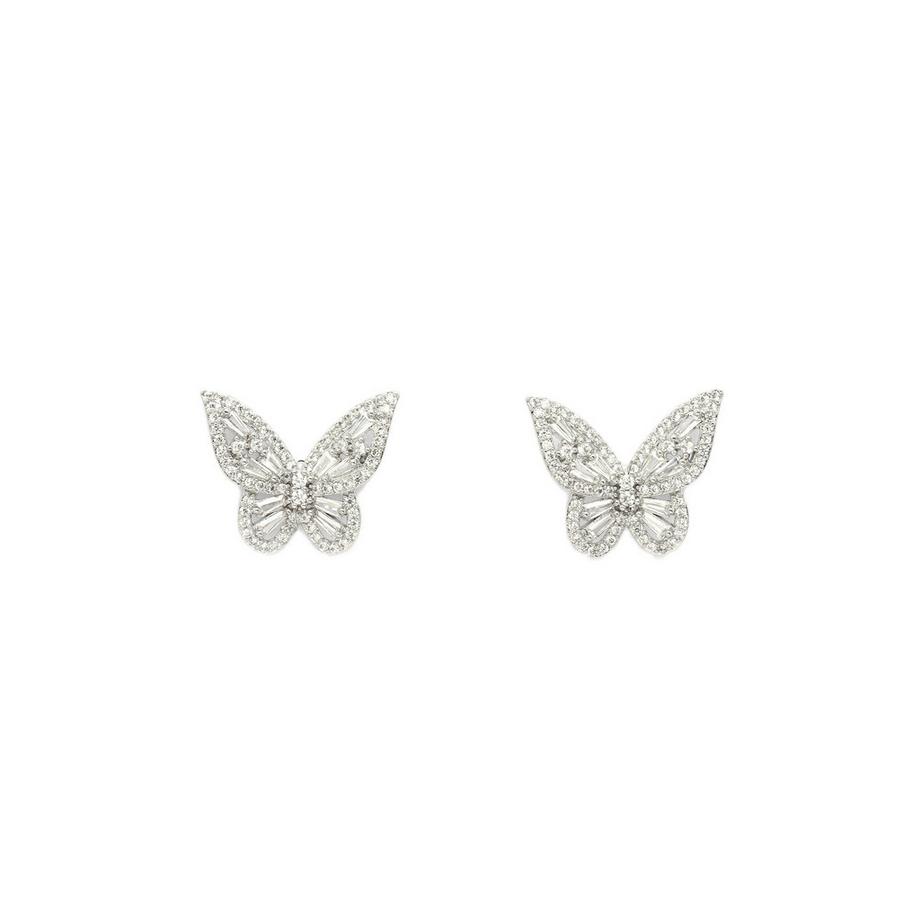 AVANT-GARDE PARIS  Verspielte Schmetterling-Ohrringe und Halskette Set 
