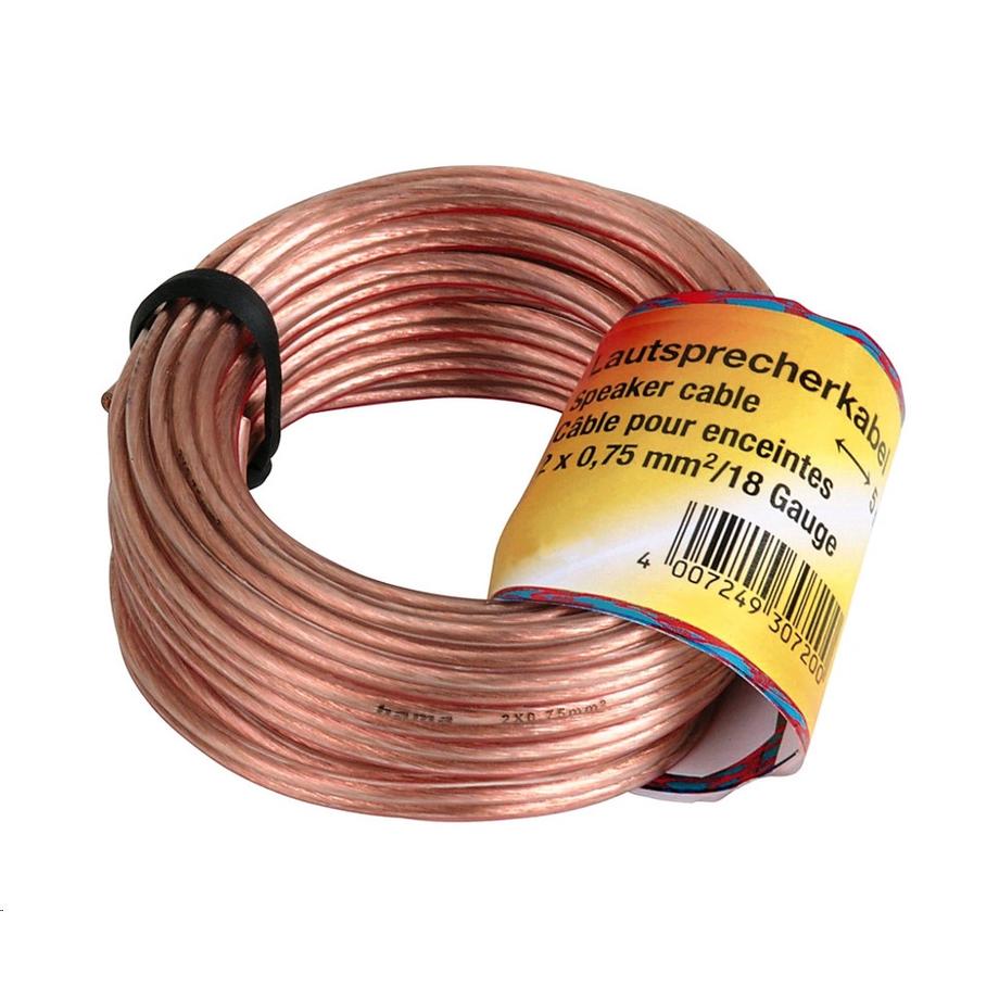 Lautsprecherkabel 2 x 2,5 mm², 10 m, Transparent