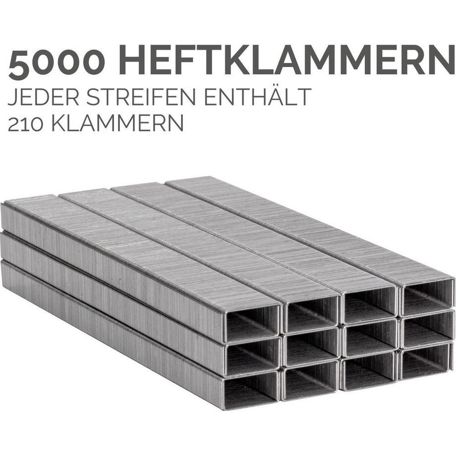 Fellowes Heftklammer 26/6 5000 Stück, Vollstreifen  