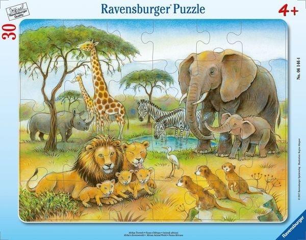 Ravensburger  Rahmenpuzzle Ravensburger Afrikas Tierwelt 30 Teile 