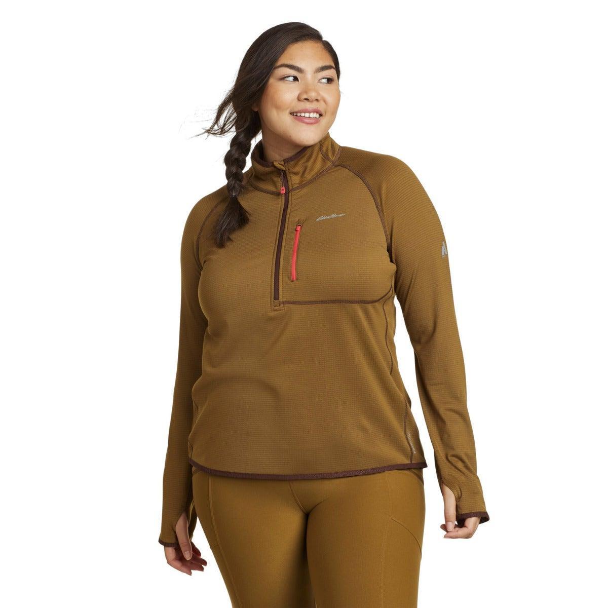 Image of High Route Fleeceoberteil Mit Kurzem Reißverschluss Unisex Bronze L