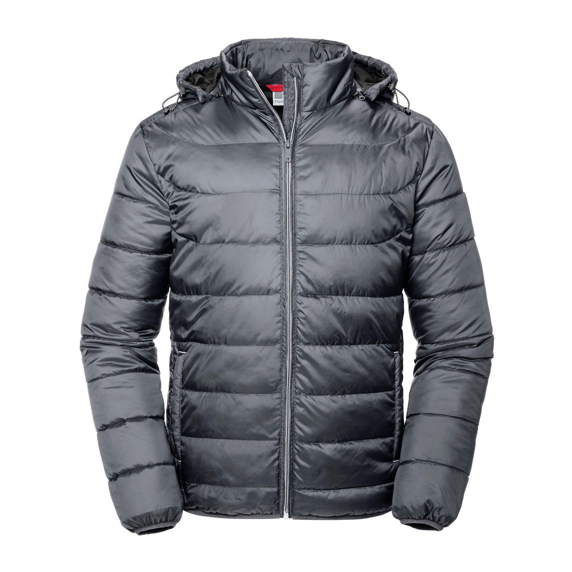 Image of Nano Steppjacke Mit Kapuze Herren Grau L