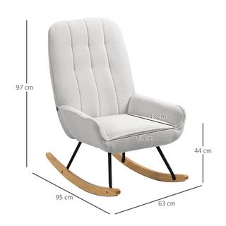 HOMCOM Fauteuil à bascule  