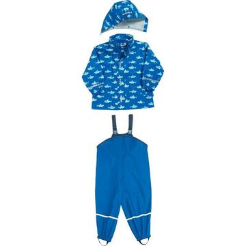 giacca impermeabile per bambini sharks allover