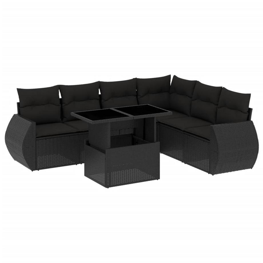 Ensemble de canapés de jardin rotin synthétique