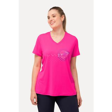 T-shirt de sport, séchage rapide, col V, manches courtes