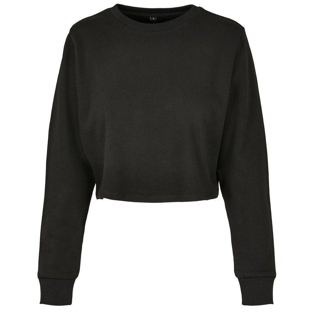 Image of Kurzes Sweatshirt Damen Schwarz 42