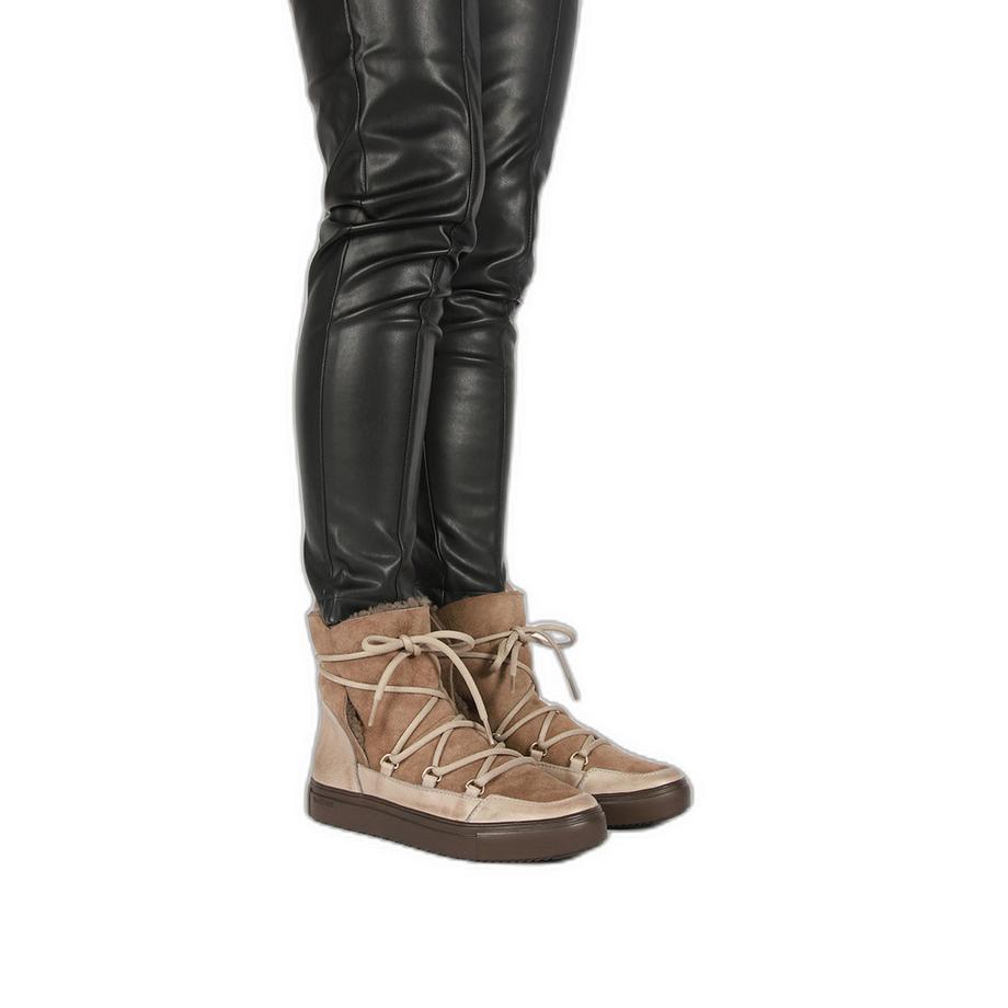 Blackstone  stiefeletten mit pelz high top 