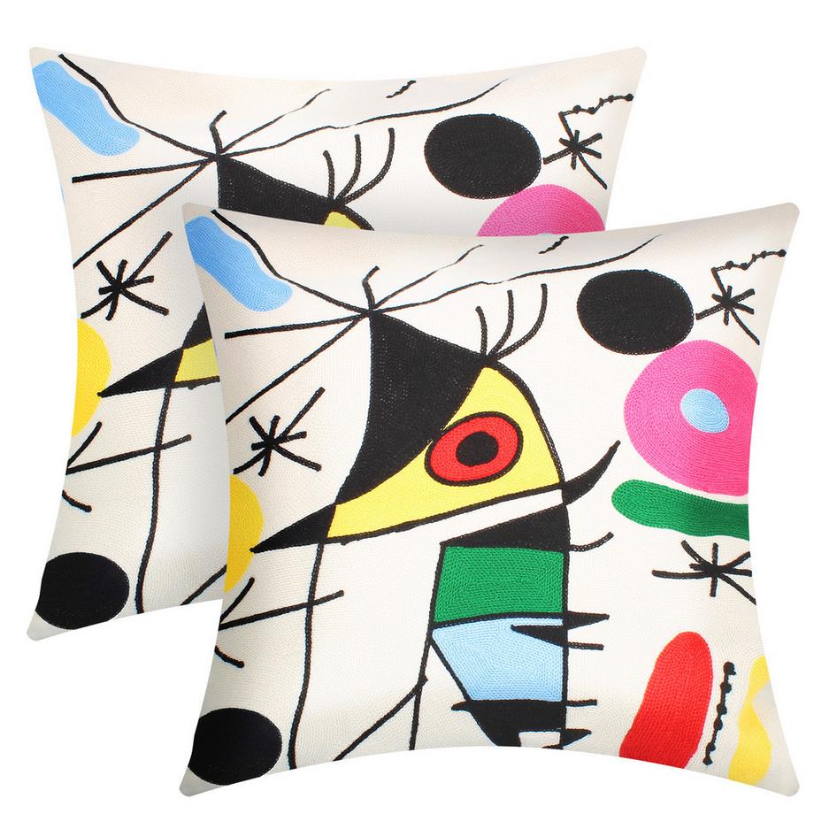Avizar Lot 2 Housses de Coussin Art Olina  