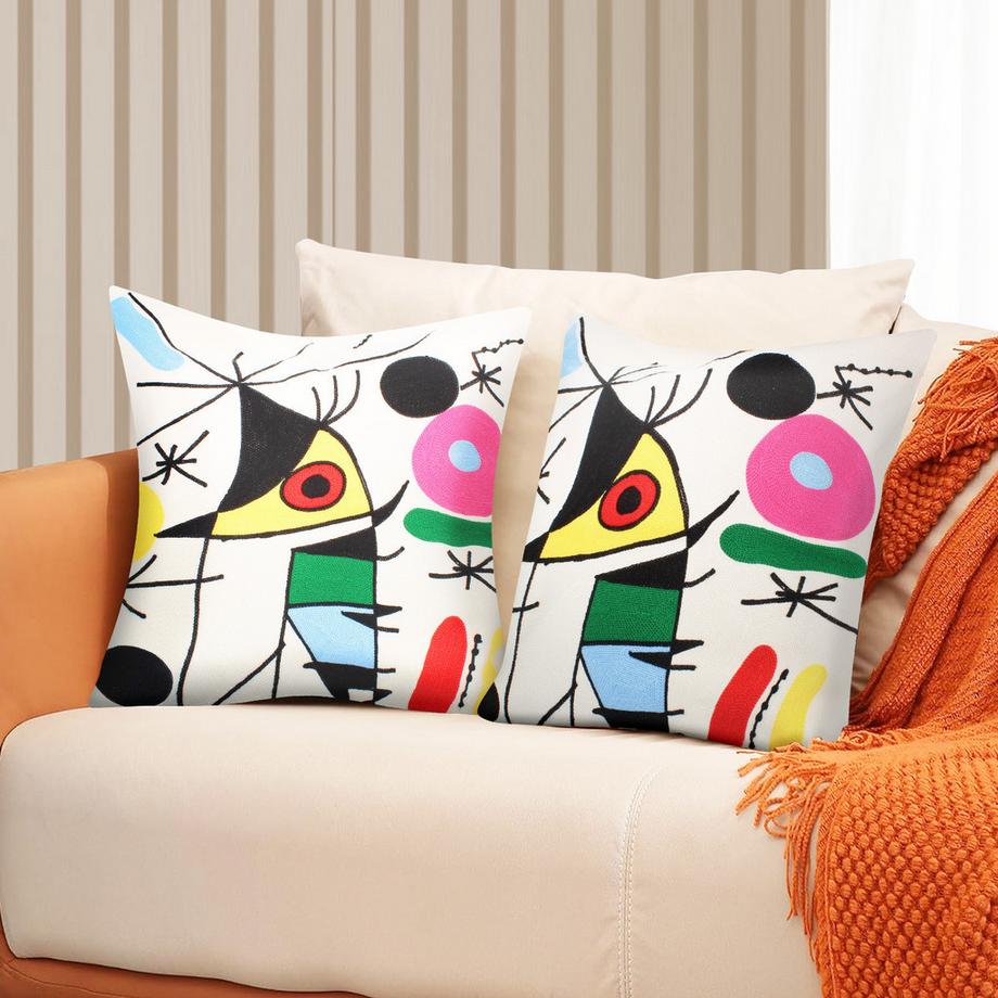 Avizar Lot 2 Housses de Coussin Art Olina  