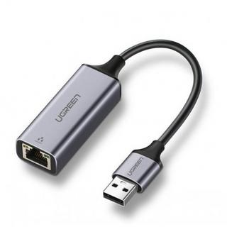 UGREEN  Adaptateur Ethernet UGREEN USB-A vers RJ45 - Gris sidéral 