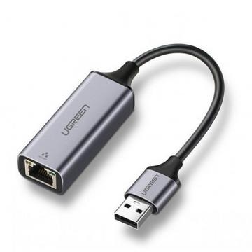 Adaptateur Ethernet UGREEN USB-A vers RJ45 - Gris sidéral