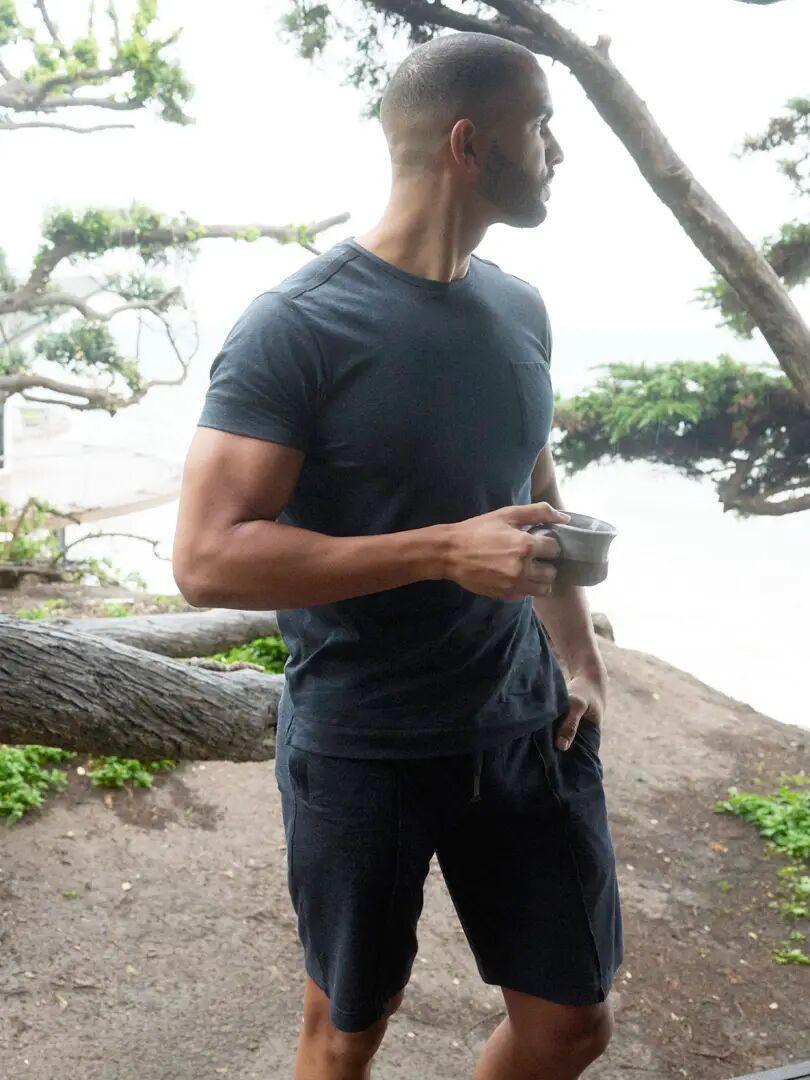 JOCKEY Modal Rundhals T-Shirt mit Brusttasche  