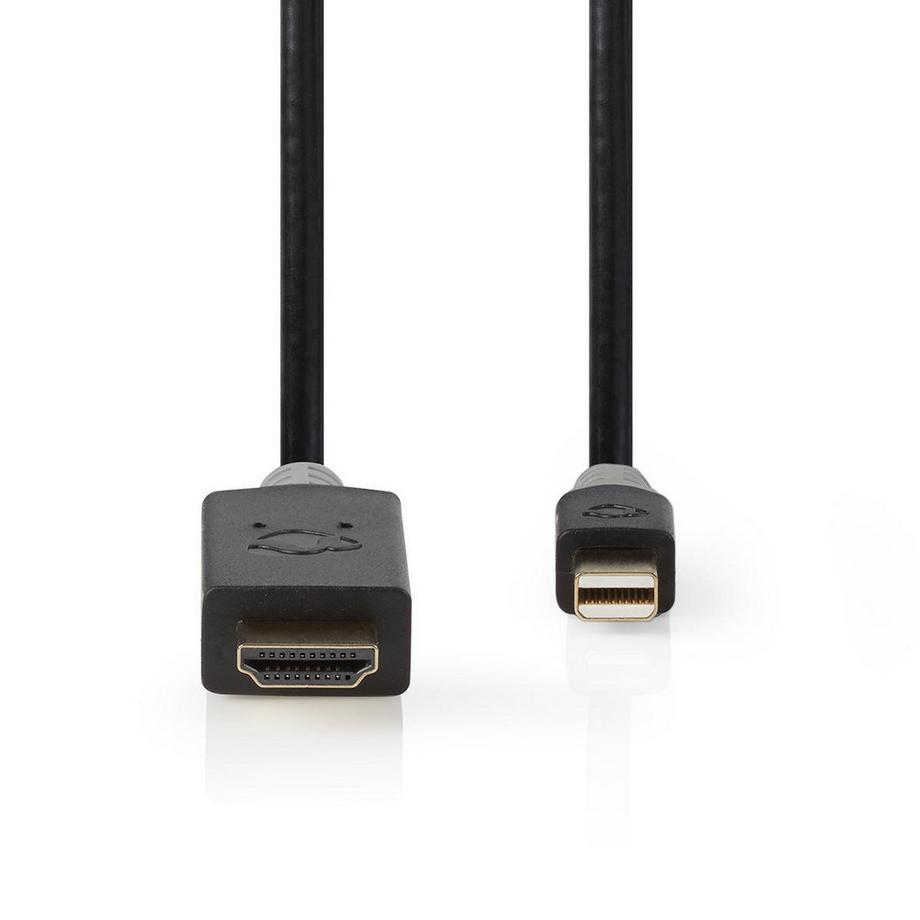 Nedis  Câble Mini Displayport | DisplayPort 1.4 | Mini DisplayPort Male | HDMI™ Connector | 48 Gbps | Plaqué or | 2.00 m | Rond | PVC | Anthracite | Boîte avec fenêtre 
