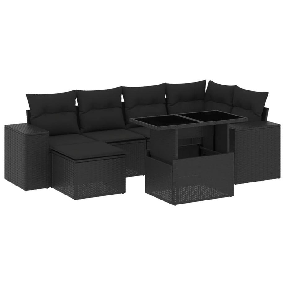 set divano da giardino Polirattan