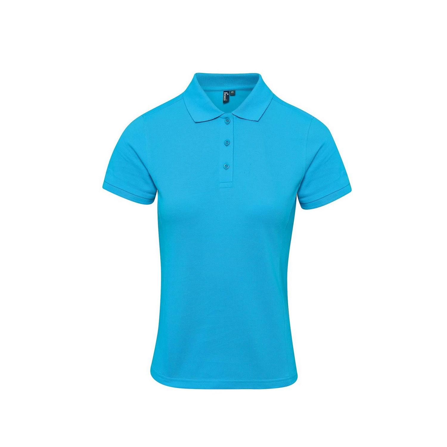 Image of Poloshirt Damen Türkisblau S