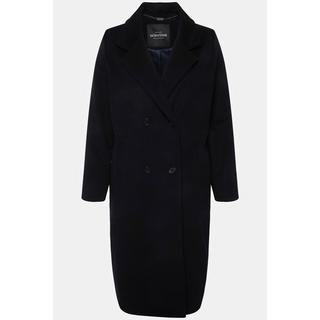 Ulla Popken Cappotto Misto Lana Doppiopetto Collo Revers  