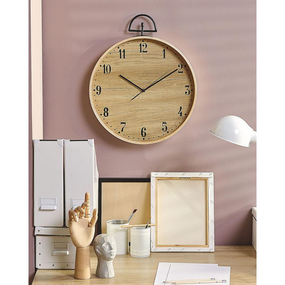 Beliani Orologio da parete en Fibra a media densità (MDF) Retrò OPFIKON  