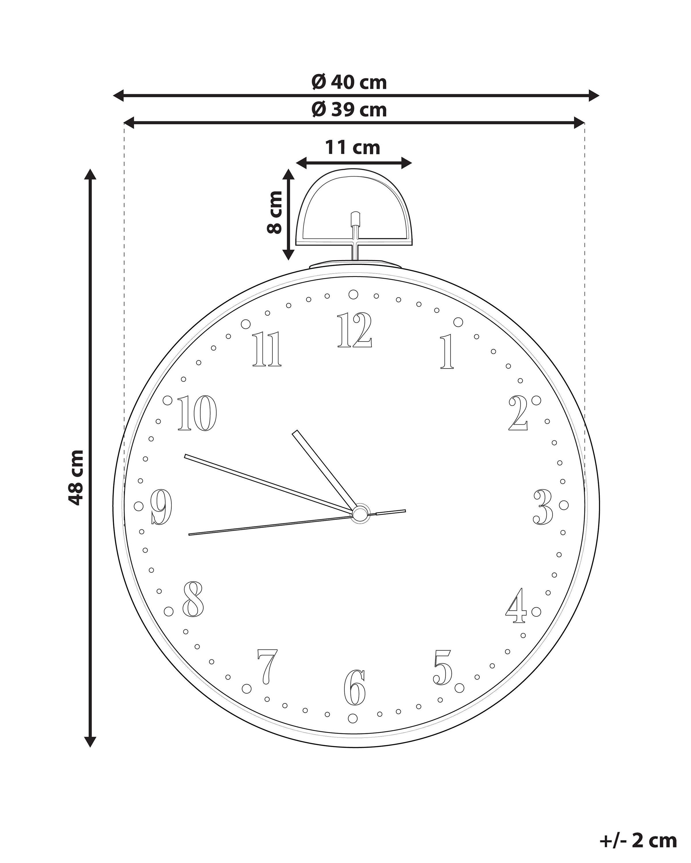 Beliani Wanduhr aus MDF-Platte Retro OPFIKON  