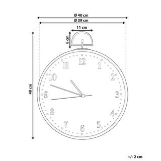 Beliani Horloge murale en MDF Rétro OPFIKON  