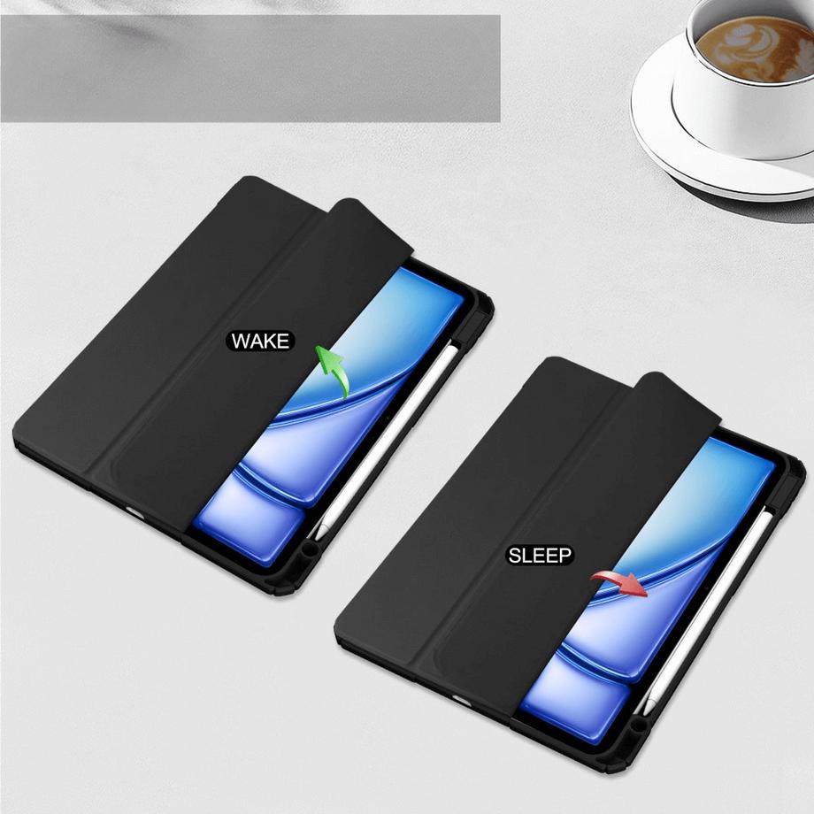 Cover-Discount  iPad Air 13 (M2 / M3) - Schützende Acryl Tablethülle mit erhöhtem Rand 