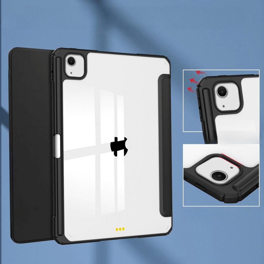 Cover-Discount  iPad Air 13 (M2 / M3) - Schützende Acryl Tablethülle mit erhöhtem Rand 